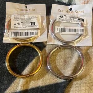 Stainless Steel Gold and Silver Bangles